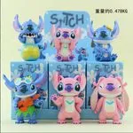 Figurki Stitch i Angel zestaw 6 szt mini kolekcjonerskie