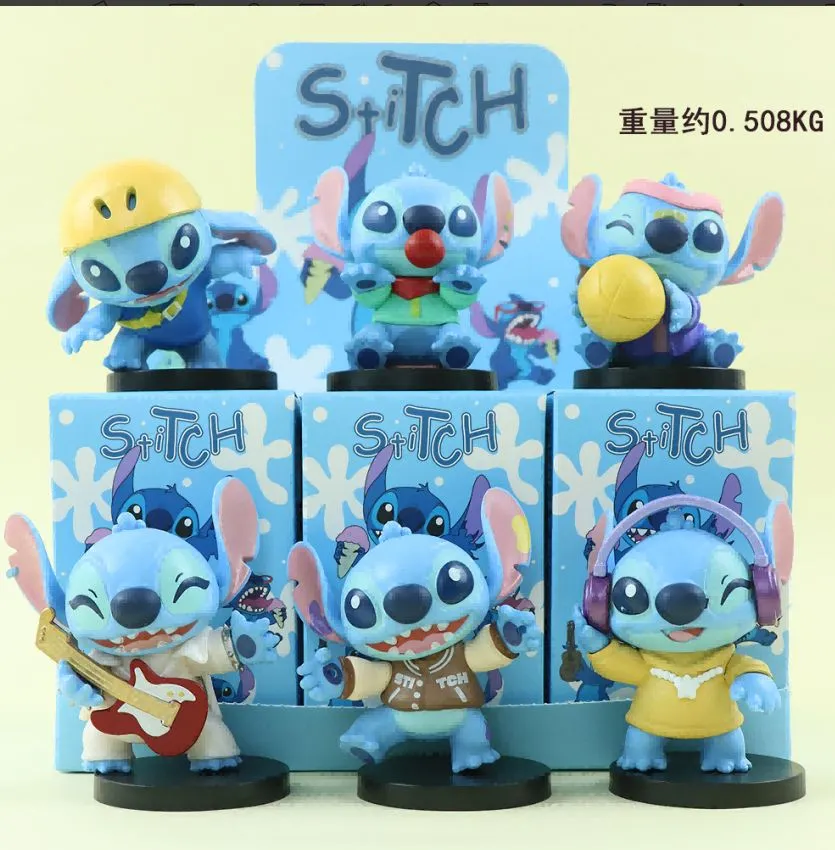 Figurki Stitch zestaw kolekcjonerski 6 szt - różne wzory