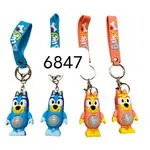 Breloki do Kluczy Bluey LED - Figurki z Paskiem, 24 szt.