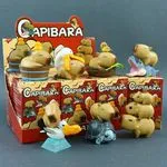 Figurki kolekcjonerskie Kapibara z motywami - 6 szt w opakowaniu