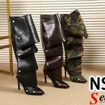 BOTKI DAMSKIE Seastar NS589 na szpilce, ozdobne zakładki