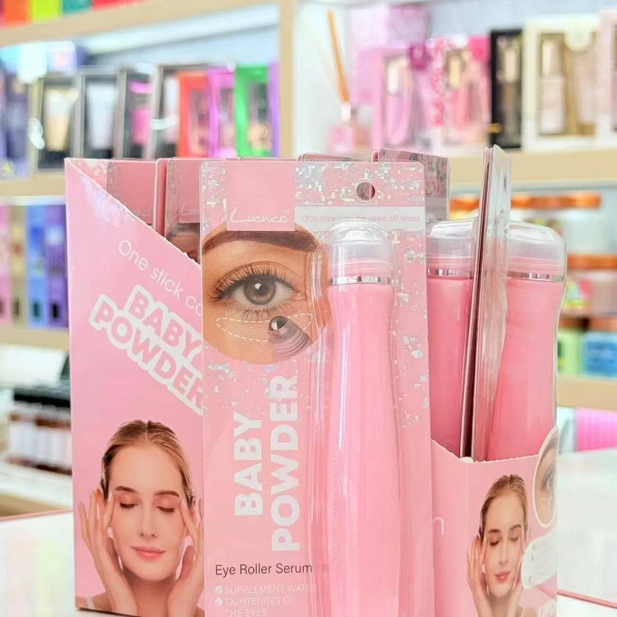 Baby Powder Eye Roller Serum 15ml Luenco - Serum pod oczy z kulką