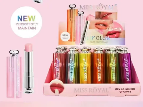 Pomadka Miss Royal Lip Glow Color Reviver 24 szt.