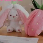 Maskotka Pluszowa Królik w Truskawce 35cm - Zamykana na Zamek