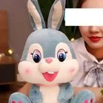 Maskotka Pluszowa Królik Niebieski 50cm - Duży Pluszak