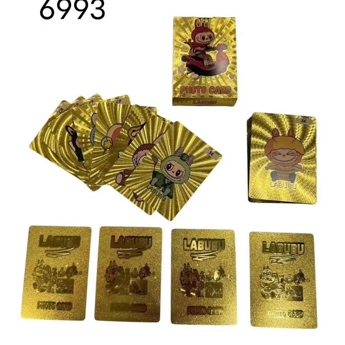 Karty Labubu 55 Kart Złote Kolekcjonerskie