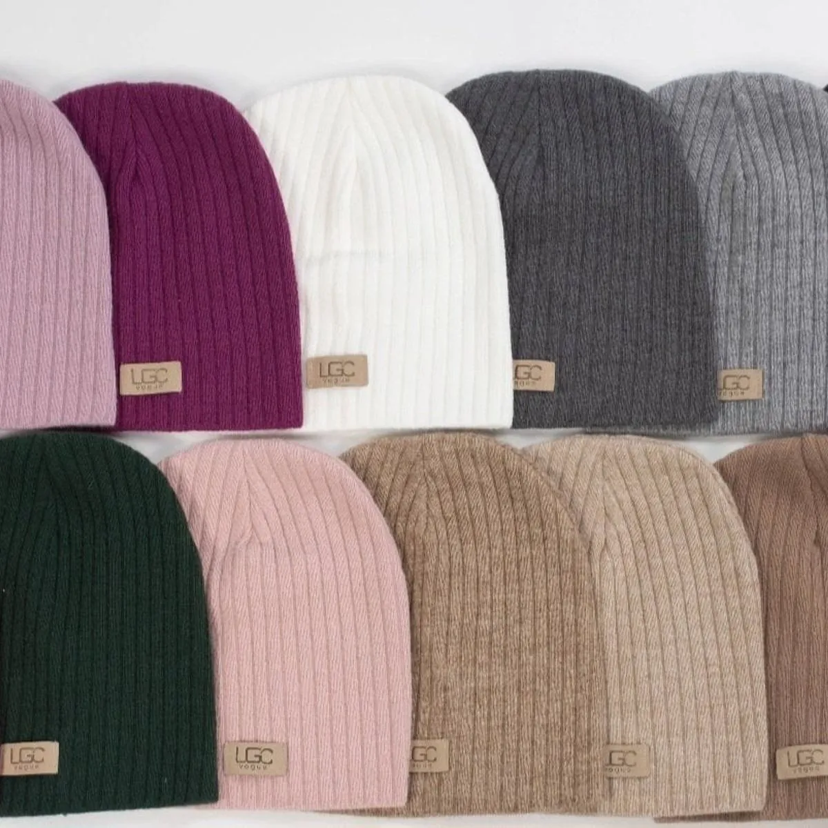 Czapki damskie dzianinowe beanie 12 kolorów