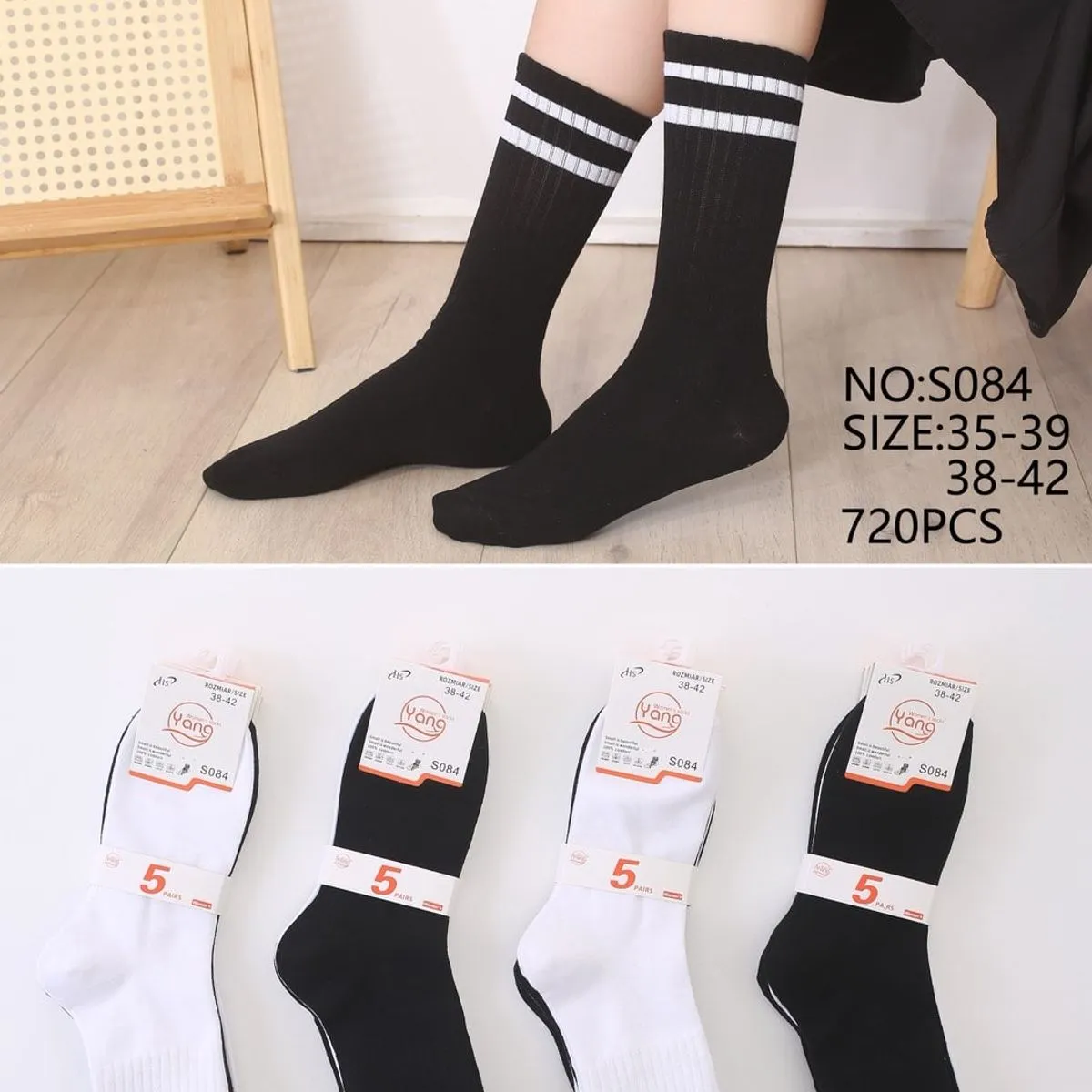 Skarpetki damskie Yang's Socks NO: S35-39,