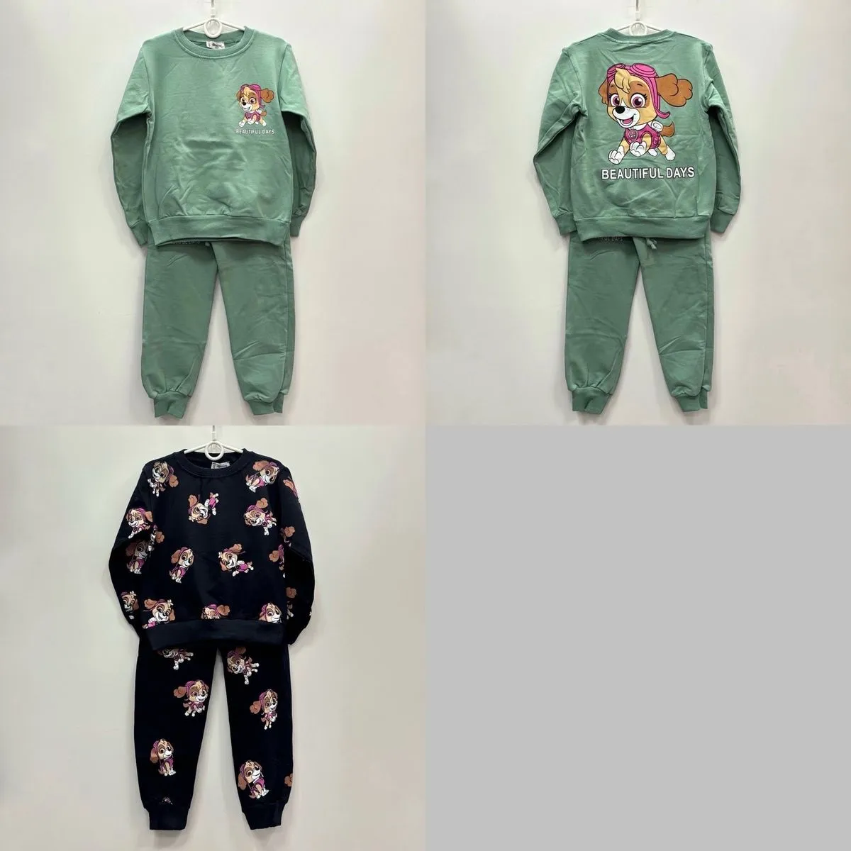 Komplet Dziecięcy Paw Patrol 5-8L zielony/czarny
