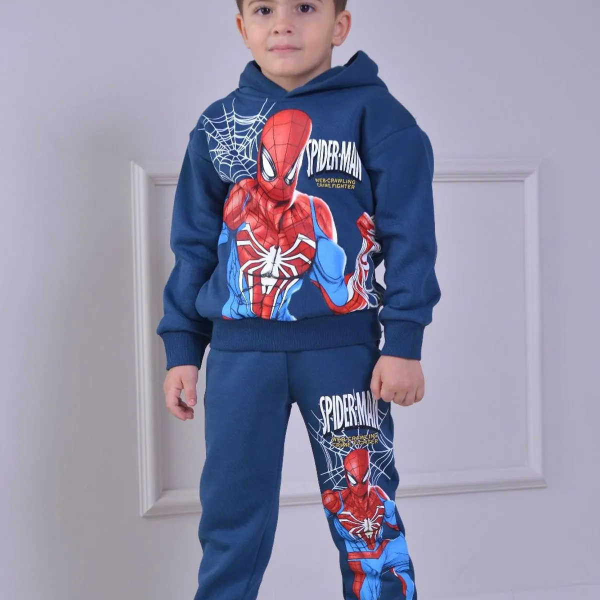 Komplet Dziecięcy Spider-Man Granatowy 3-10L