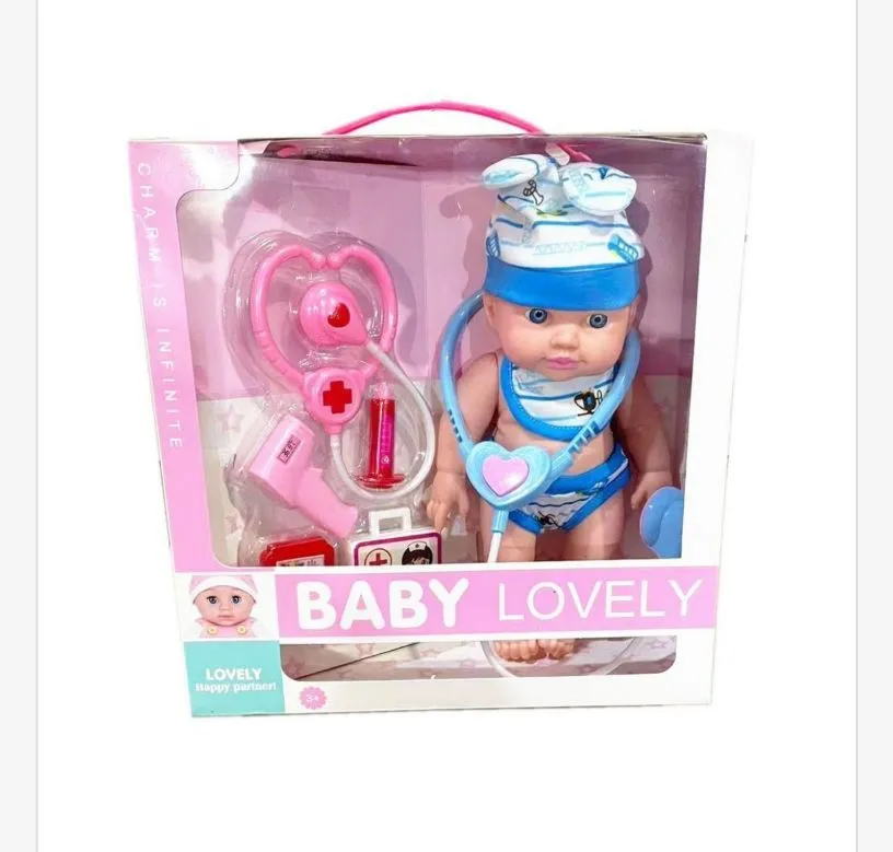 Zabawka Lalka Baby Lovely z akcesoriami medycznymi
