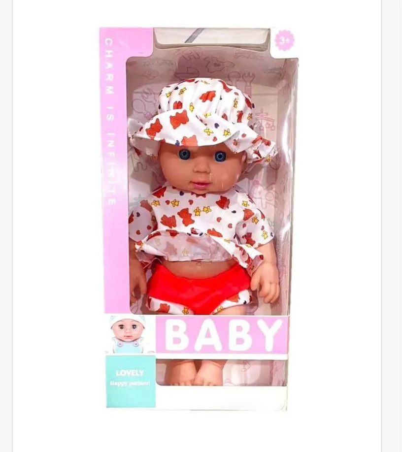 Lalka Baby Lovely w kapeluszu i sukience