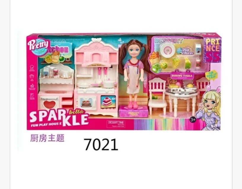 Zabawka Sparkle Bella z kuchnią i stołem obiadowym 7021