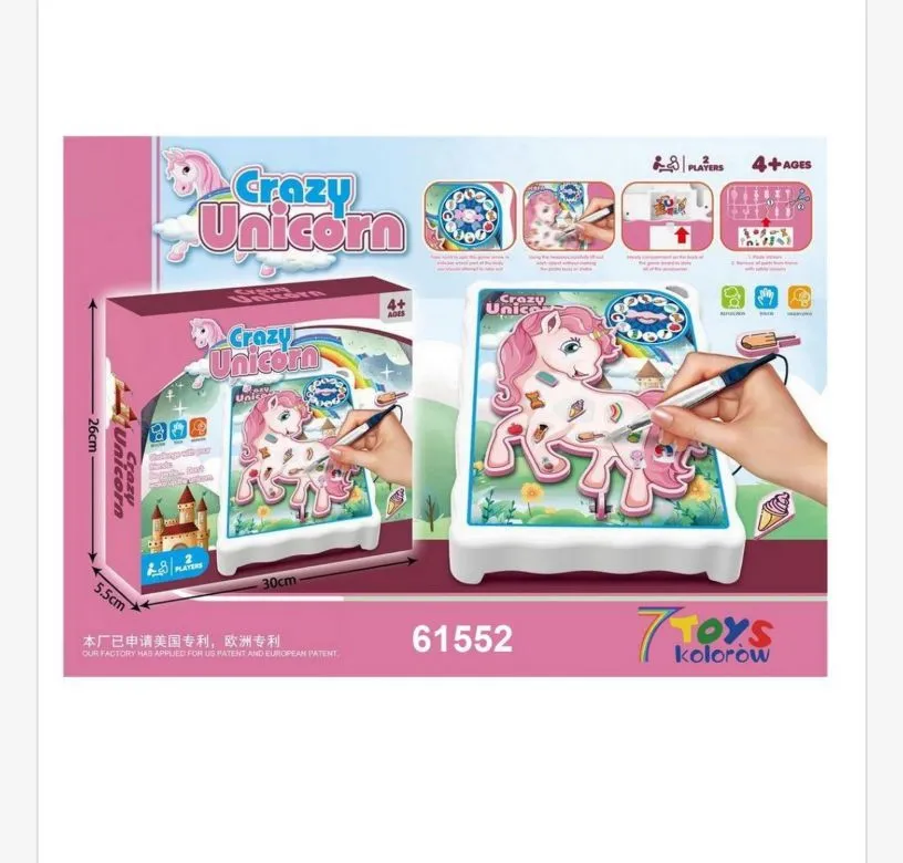 Zabawka Crazy Unicorn zestaw kreatywny z tablicą