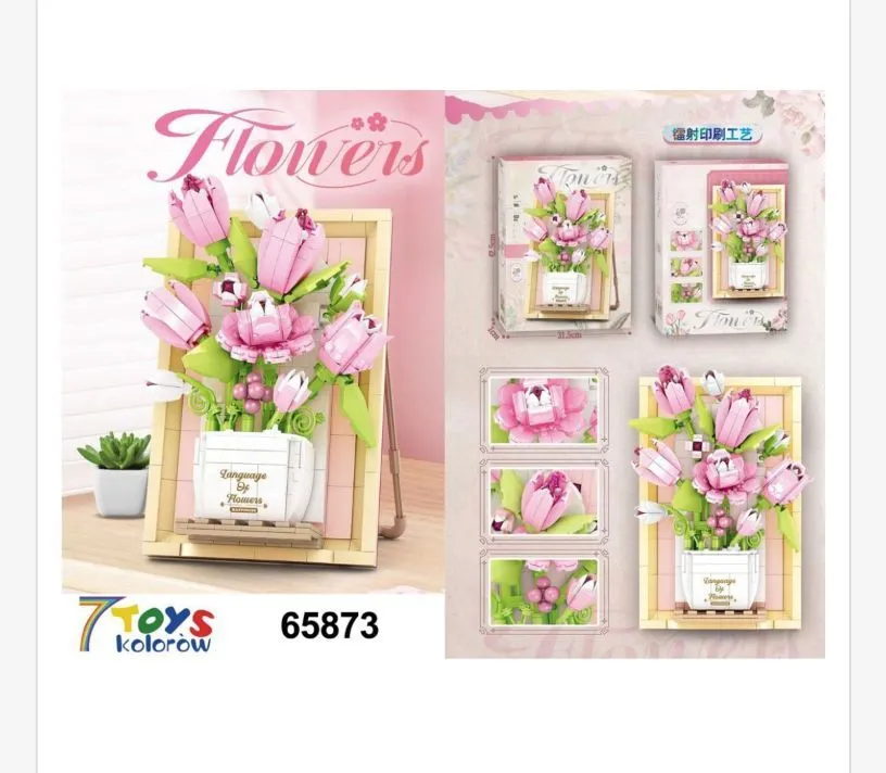 Klocki Kwiaty Tulipany Colorcrew 65873