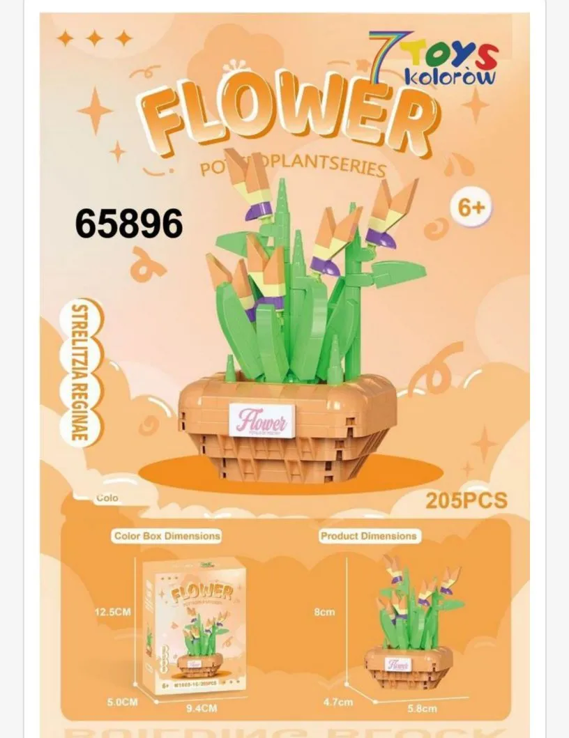Klocki Flower Power Plants 205 PCS 6+