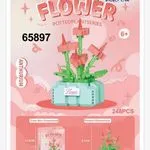 Klocki Flower Pot Plant Series Kwiaty 248 elementów