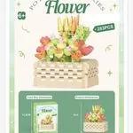 Klocki drewniane Kwiaty w doniczce 65901 283 pcs