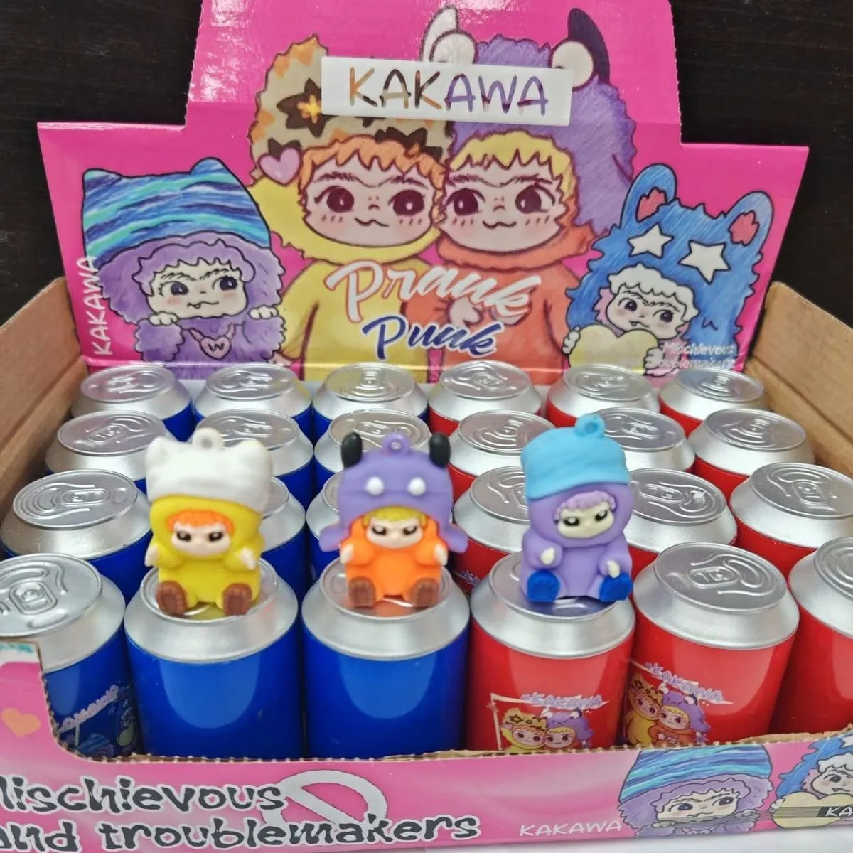 Zabawki Prank Punk KAKAKAWAWA - figurki w puszkach