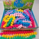 Zabawki Pop It Caterpillar kolorowe 50 szt