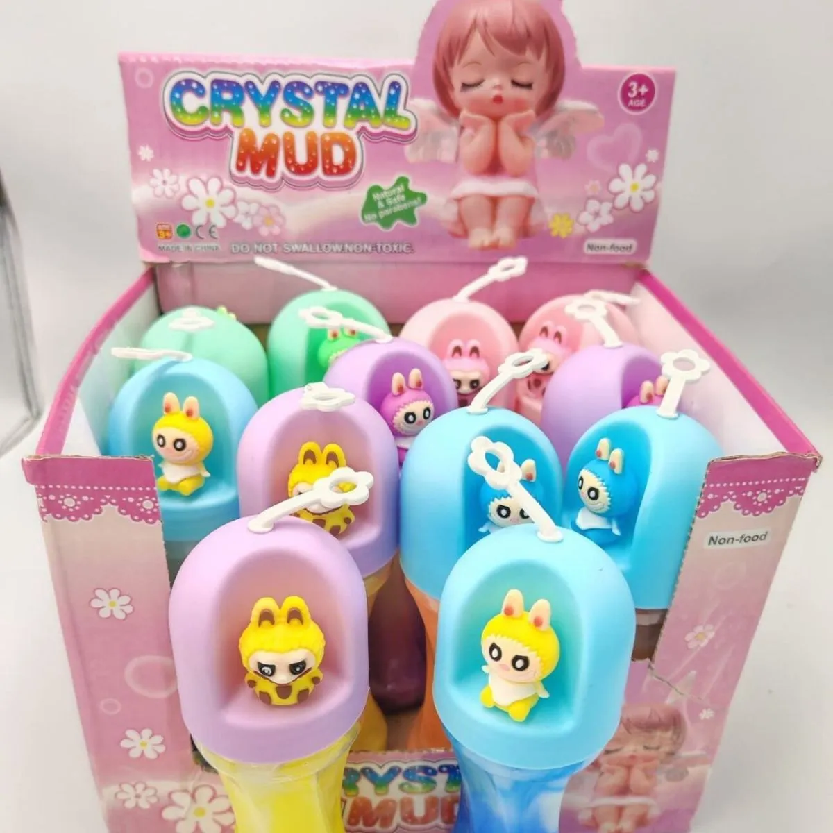 Zabawki Slime Crystal Mud Labubu 2+ 12 szt/opak.
