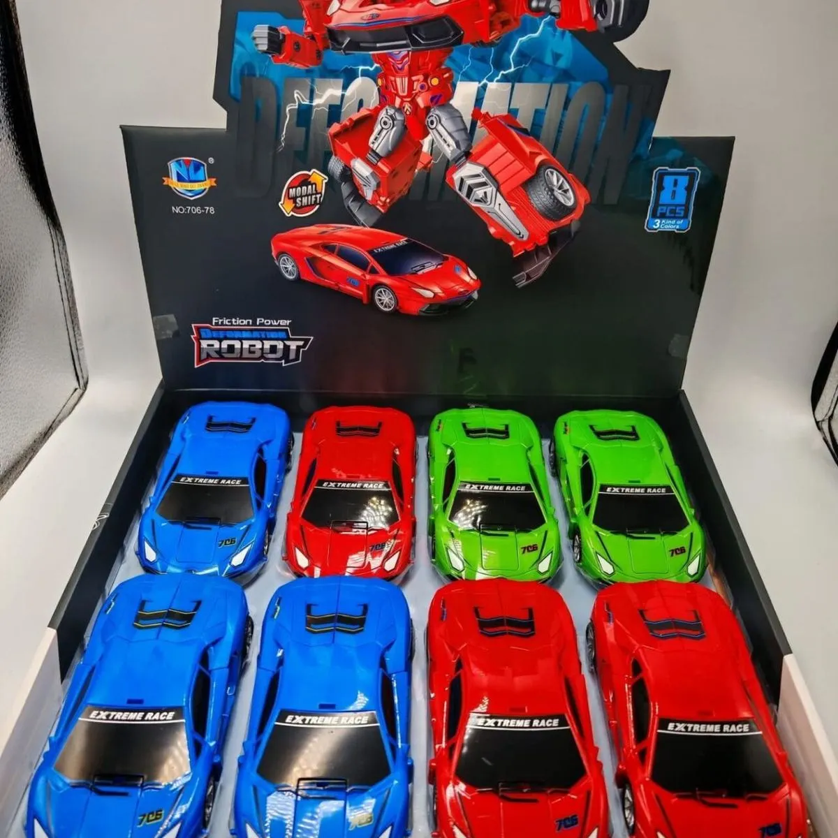 Zabawka Samochód Robot SuperCar Robot 8 szt