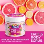 Peeling CosmoMo Fruit Burst Pink Lemon & Mandarin do Twarzy i Ciała