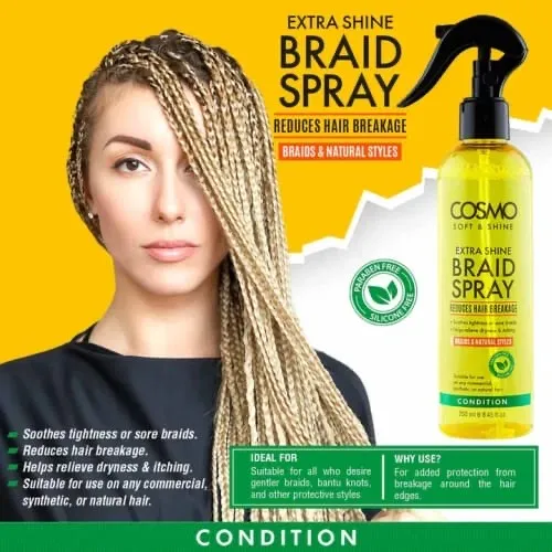 Spray do warkoczy i fryzur COSMO Extra Shine 250ml