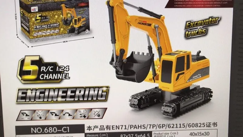 Koparka zdalnie sterowana 5 kanałów Engineering 5RC Channel