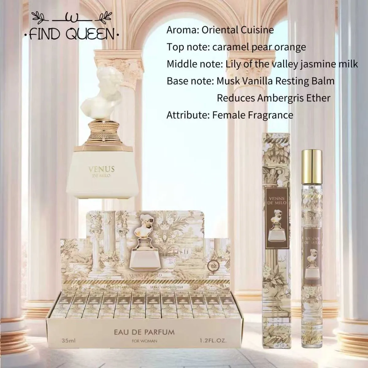 Perfumy damskie Find Queen Venus 35ml Oriental Cuisine