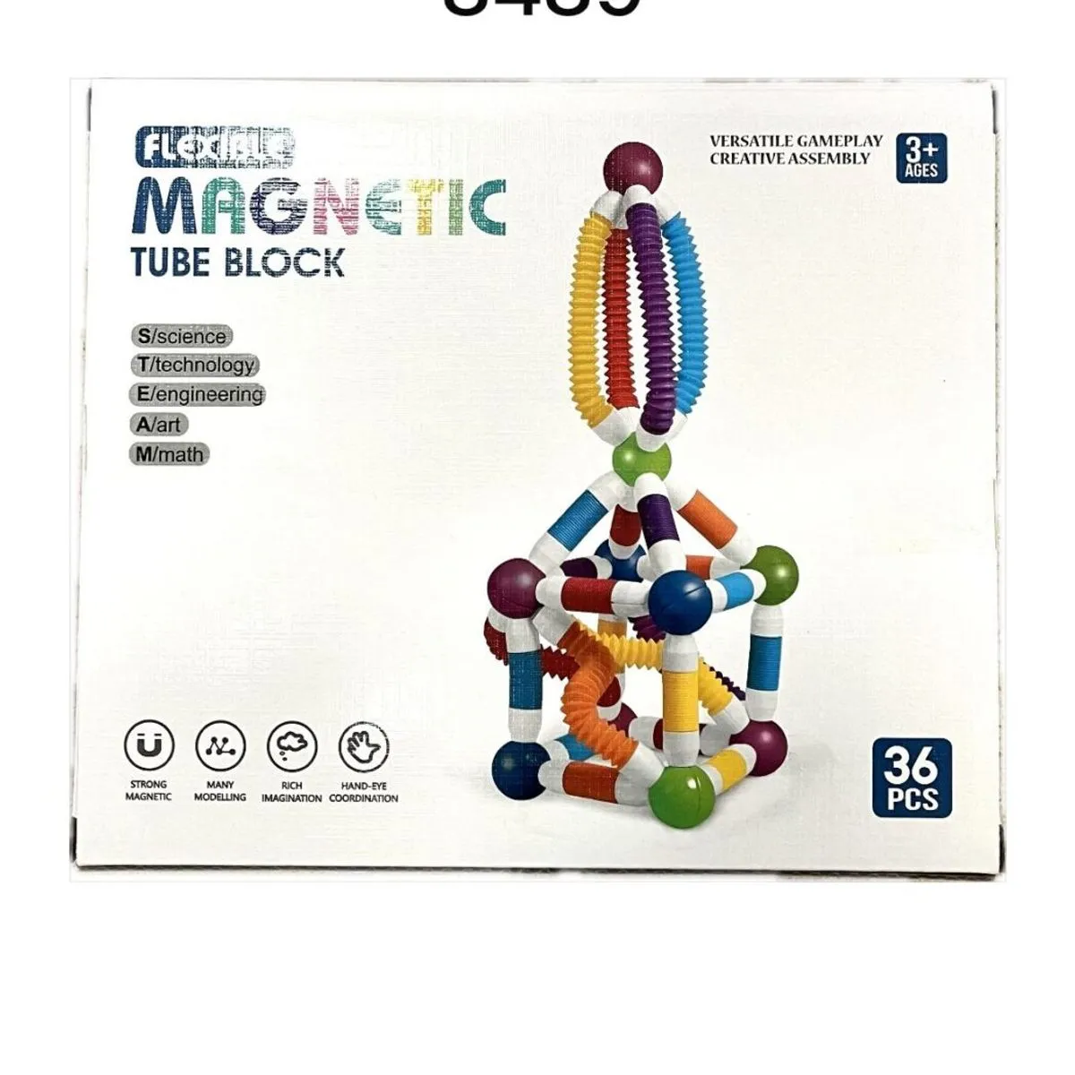 Zabawki Magnetyczne Flexible Tube Block 36PCS