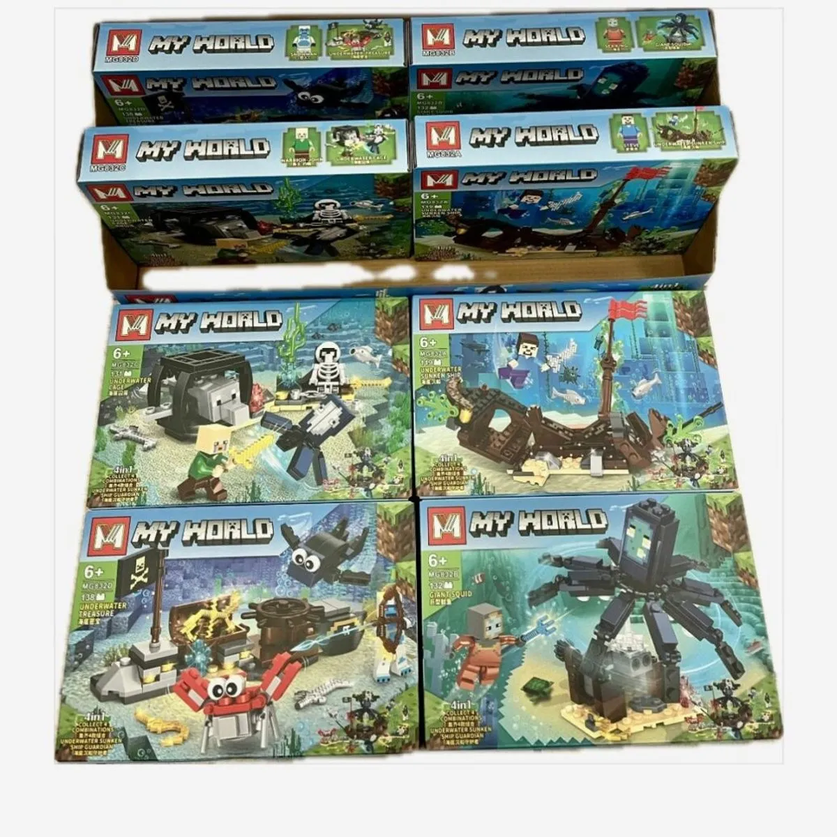 Klocki My World 8447 podwodny świat, zestaw 8 szt