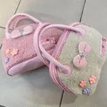 Torebka dla dzieci różowa i beżowa z pluszu