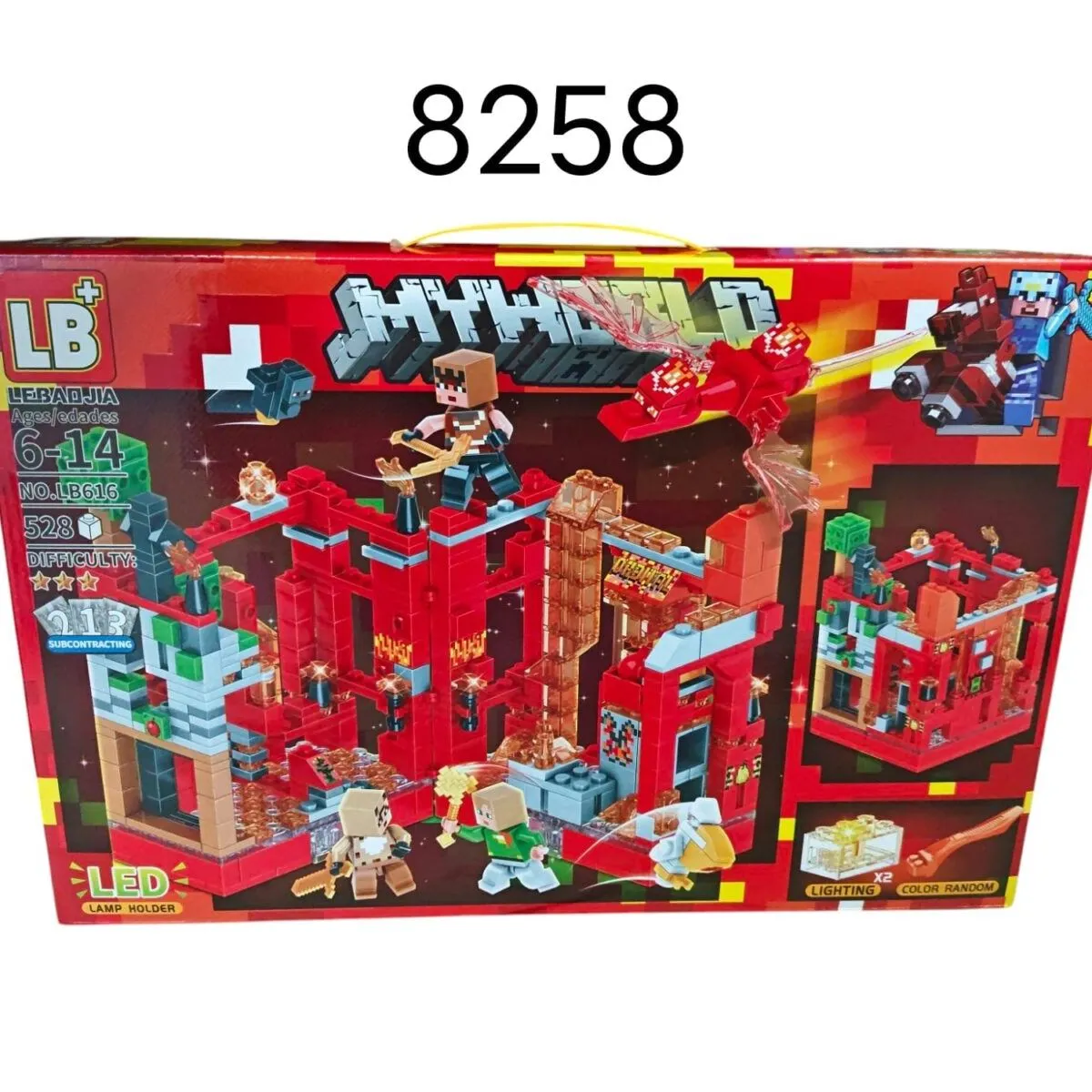 Zestaw klocków Minecraft LED LB 8258