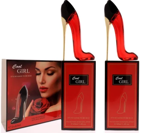 Zestaw Perfum Cool Girl 2x50ml w butelkach szpilka