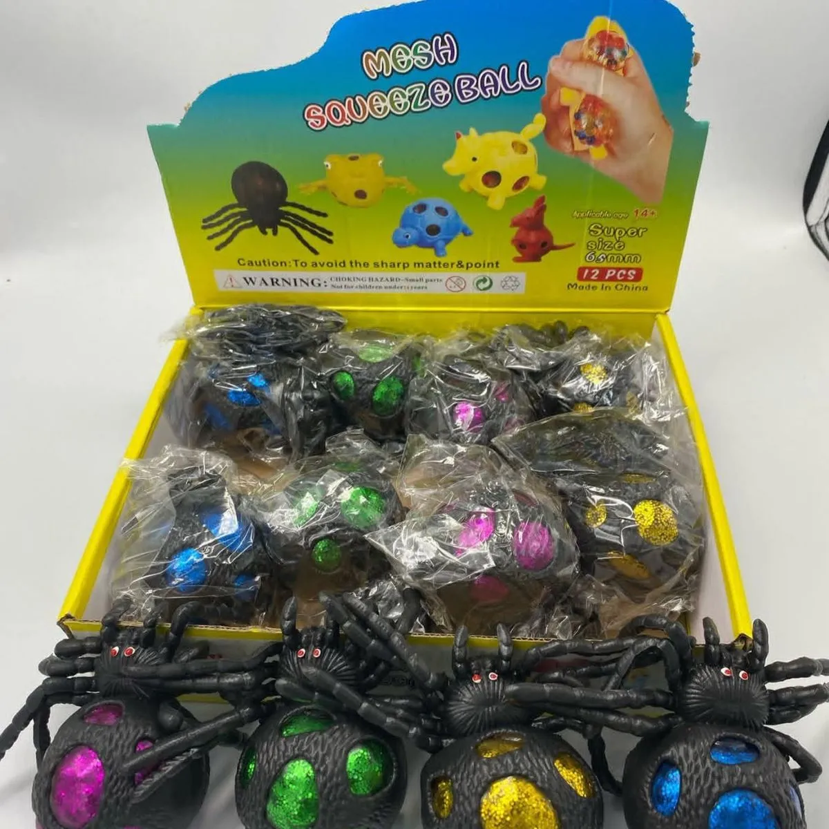 Mesh Squeeze Ball Gniotki Antystresowe 12 szt