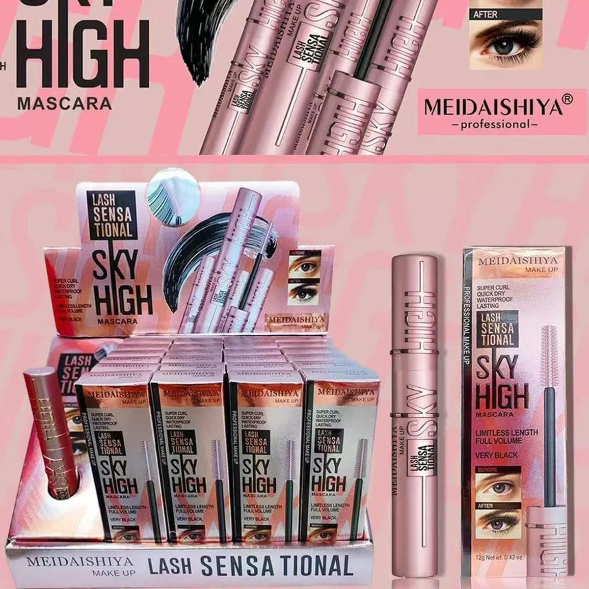 Tusz do rzęs Lash Sensational Sky High Meidaiysha 12ml