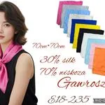 Szaliki damskie 70x70 cm 30% jedwab 70% wiskoza