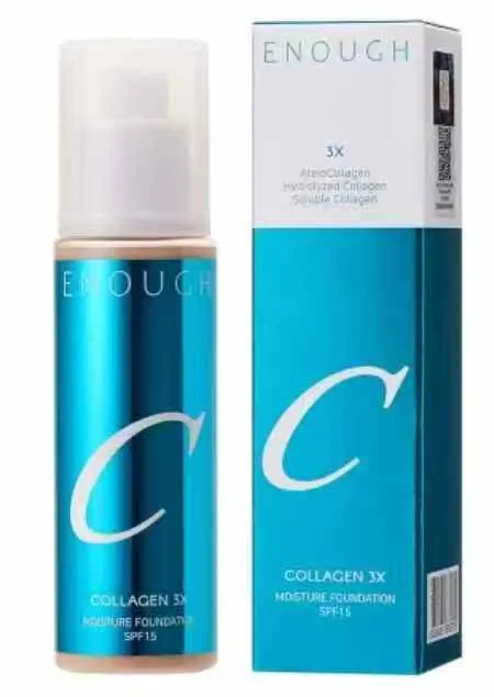 Podkład Kolagenowy Nawilżający Collagen 3X SPF 15 Enough