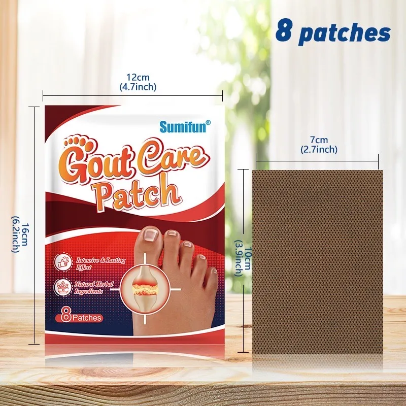 Plaster Sumifun Gout Care na dnę moczanową 8 szt 12x7 cm