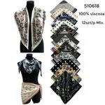 Chusty Damskie 100% wiskoza Mix Kolorów