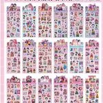 Naklejki Kpop Anime Różowe 9,5x22,5cm DHH818