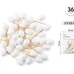 Ozdoby wielkanocne jajka styropianowe 2x5cm 36szt