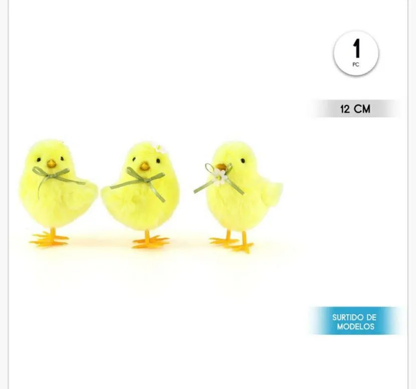 Ozdoby Wielkanocne - Żółte Kurczaki 12 cm