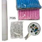 Balony świecące LED niebieskie, różowe, białe 50 szt