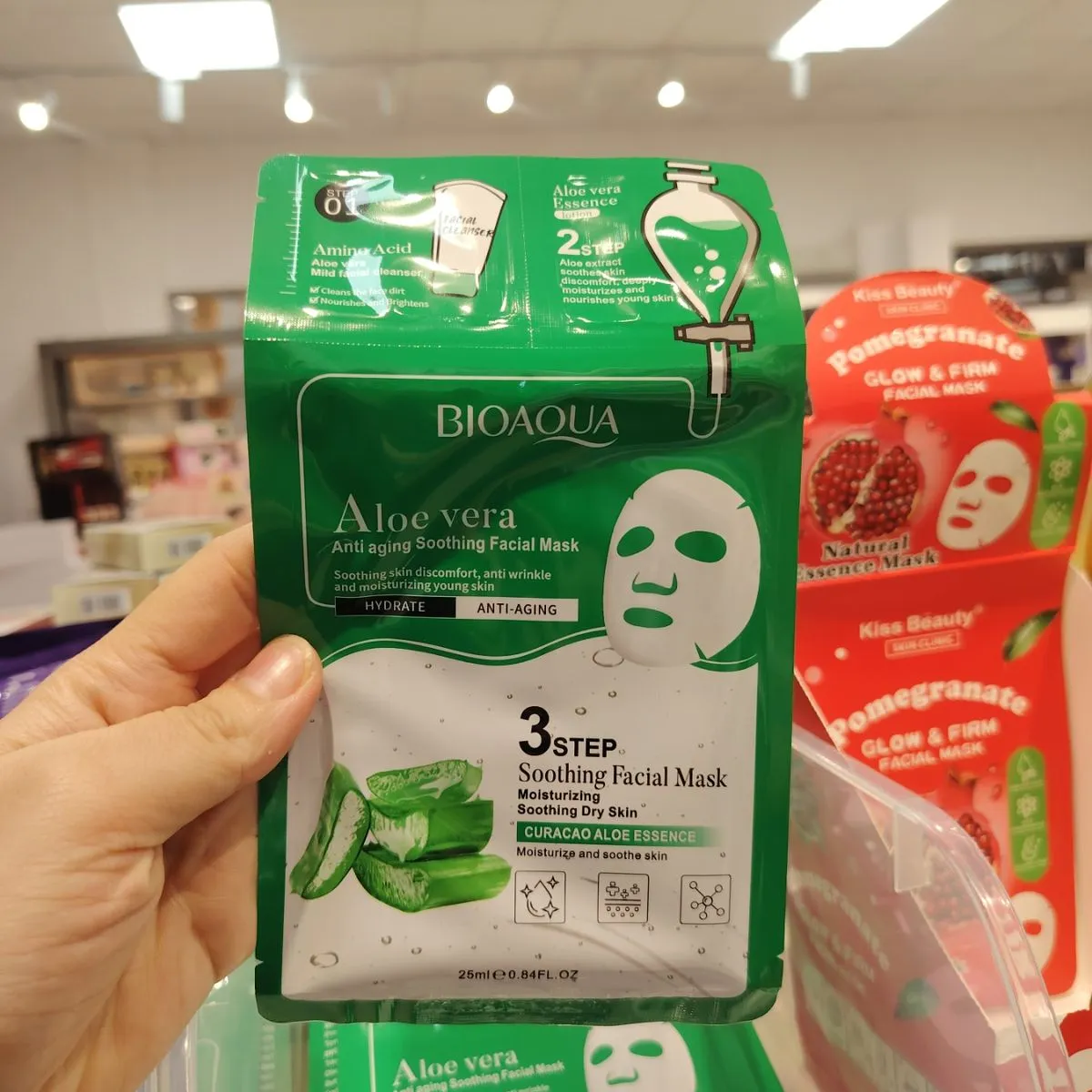 Bioaqua Maska w płachcie Aloe Vera 3 kroków 30ml