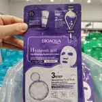 Bioaqua 3-Step High Moisturizing Facial Mask z kwasem hialuronowym