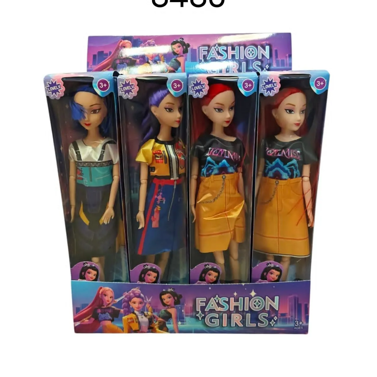 Zabawki Lalki Fashion Girls 4 szt. w opakowaniu