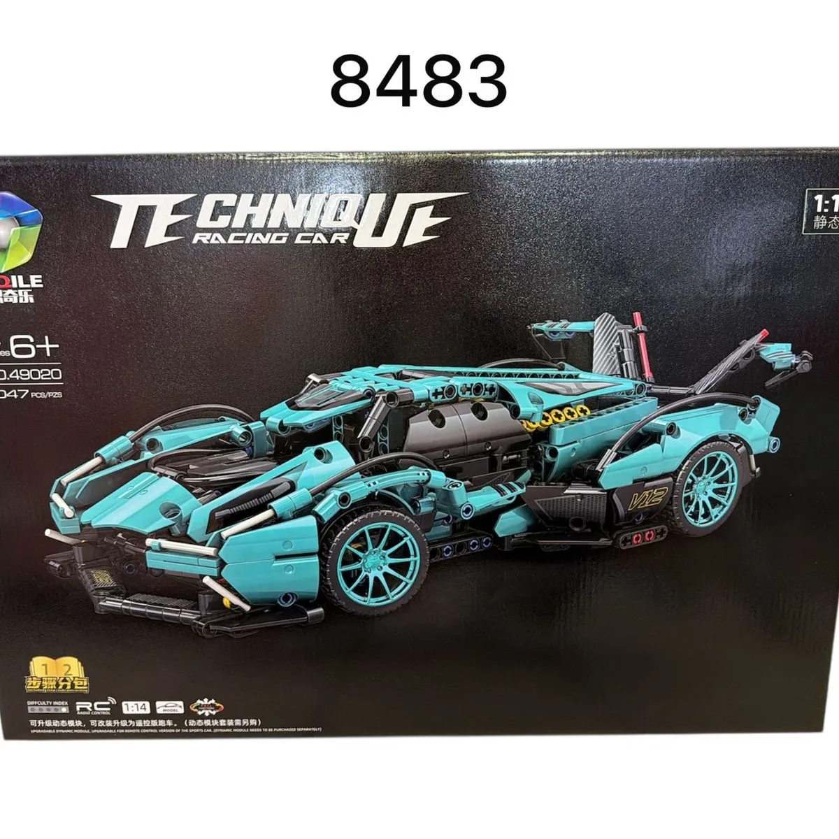 Zestaw klocków Technic Racing Car 1047PCS 6+