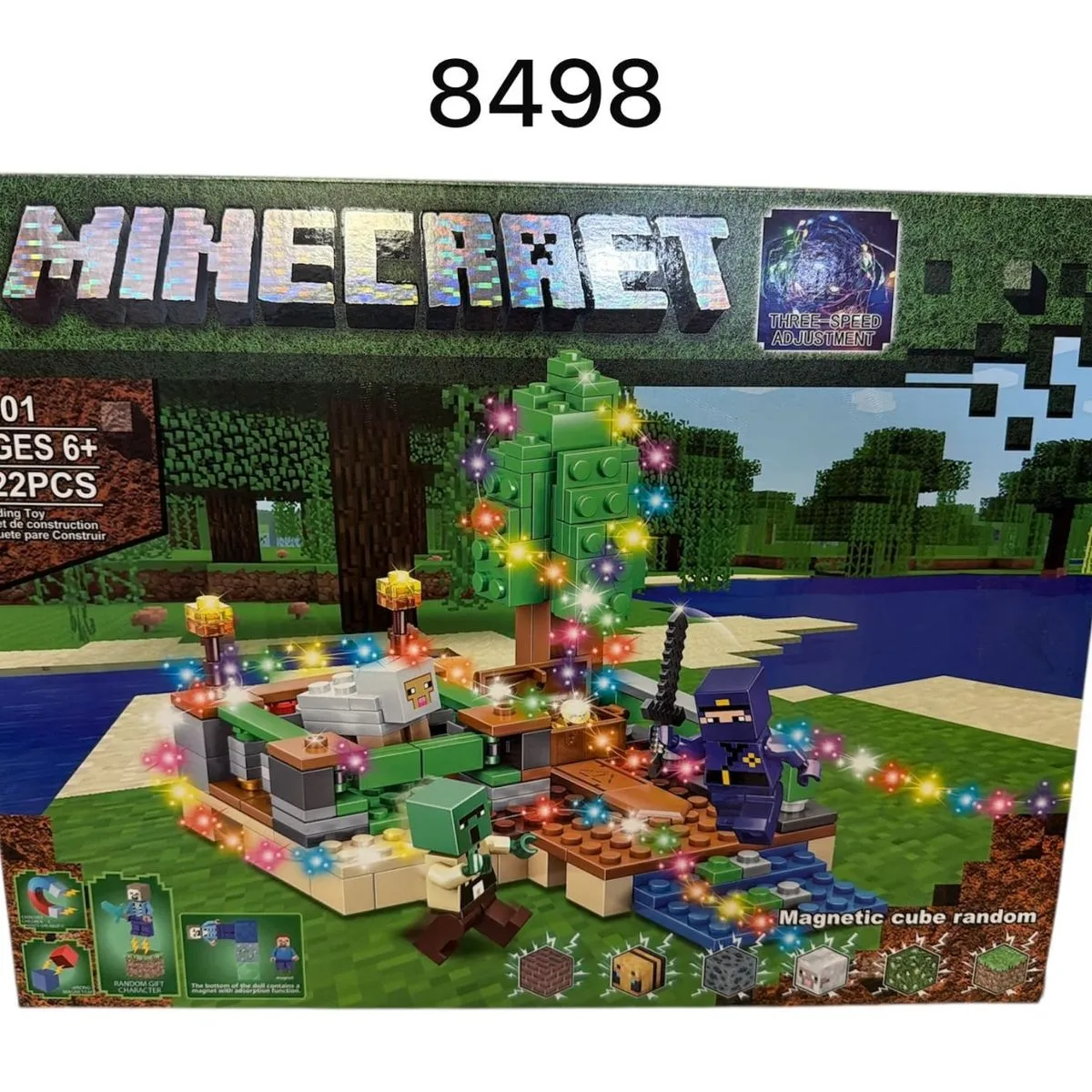 Klocki Minecraft 8498 Magnetic Cube 322PCS 3-6 lat